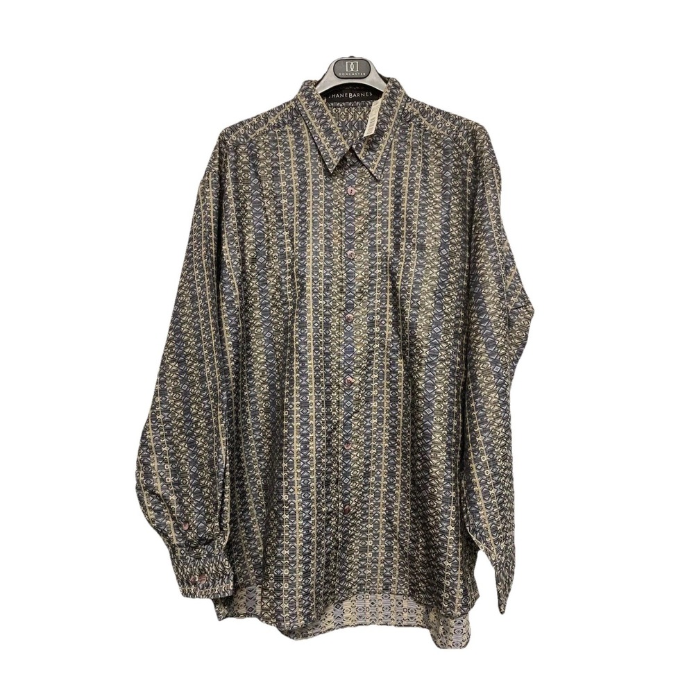JHANE BARNES 100% Silk Dress Casual SHIRT Size‎ L